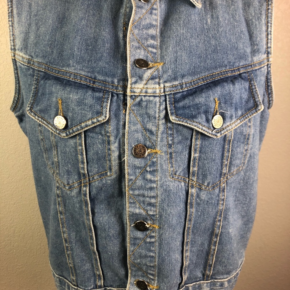Vintage 90’s Breaker Jeans Denim Vest - Picture 2 of 9